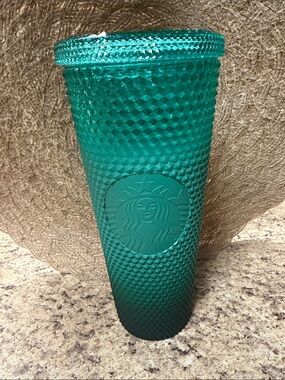 Starbucks Emerald Green Textured Studded Tumbler